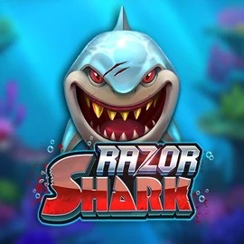 Razor Shark logo by Push Gaming Wild Robin Casino