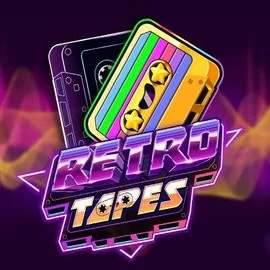 Retro Tapes slot logo by Push Gaming at Wild Robin Casino